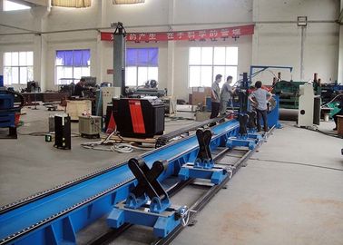 أنبوب يتقاطع خطّ Plasma cnc آلة / CNC4-800-6 أنبوب بلازما عمليّة قطع آلة