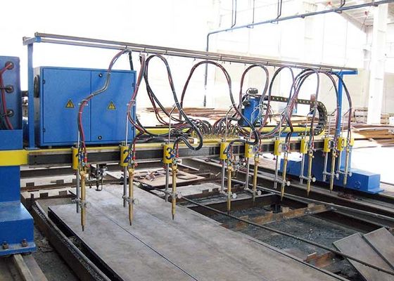 CNC5-4000X12000 رافعة جسرية نوع قطاع آلة قطع لهب خط إنتاج شعاع