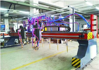 CNC5-5000X14000 نوع جسر الرافعة متعدد الرأس قطاع آلة قطع الشعلة والبلازما 9 + 1 + 1