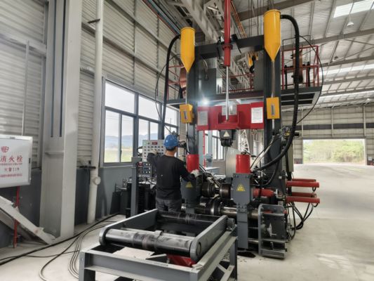 H Beam Welding Line Integrated Assembly Welding And Straightening Machine